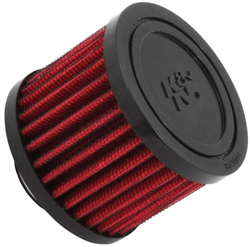 K&N 1 inch ID 3 inch OD 2.375 inch H Rubber Base Crankcase Vent Filter-SR1 Performance
