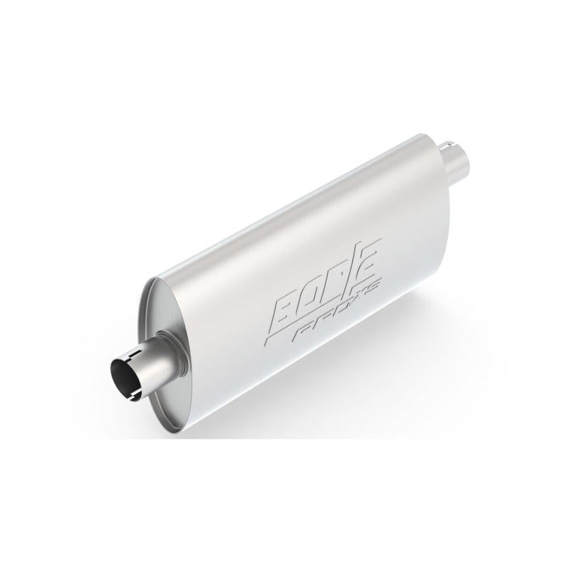 Borla Pro-XS 2.25in Tubing 19in x 4in x 9.5in Oval Notched Center/Offset Muffler-SR1 Performance