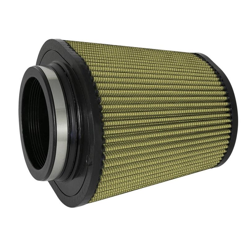 aFe Magnum FLOW Pro GUARD 7 Replacement Air Filter 4.5 F / (9x7.5) B / (6.75 x 5.5) T (Inv) / 9in. H-SR1 Performance