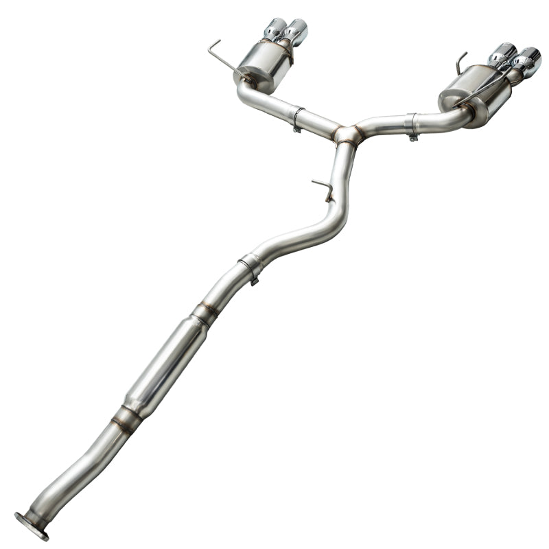 AWE Tuning 2015+ Subaru WRX VA Sedan Touring Edition Exhaust - Chrome Silver Tips (102mm)-SR1 Performance