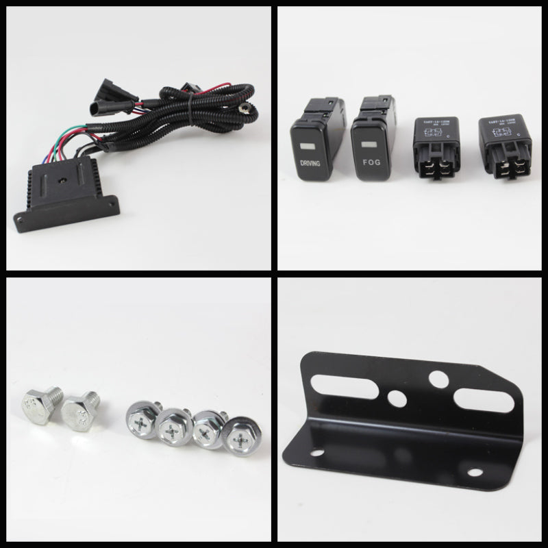 Spyder Toyota FJ Cruiser 07-14 Fog Lights With LED Daytime Running Lights w/swch Blk FL-DRL-TFJ07-BK-SR1 Performance