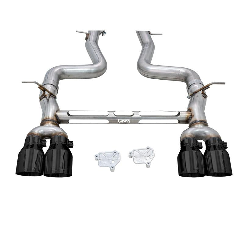 AWE Tuning BMW F8X M3/M4 Track Edition Catback Exhaust - Diamond Black Tips-SR1 Performance