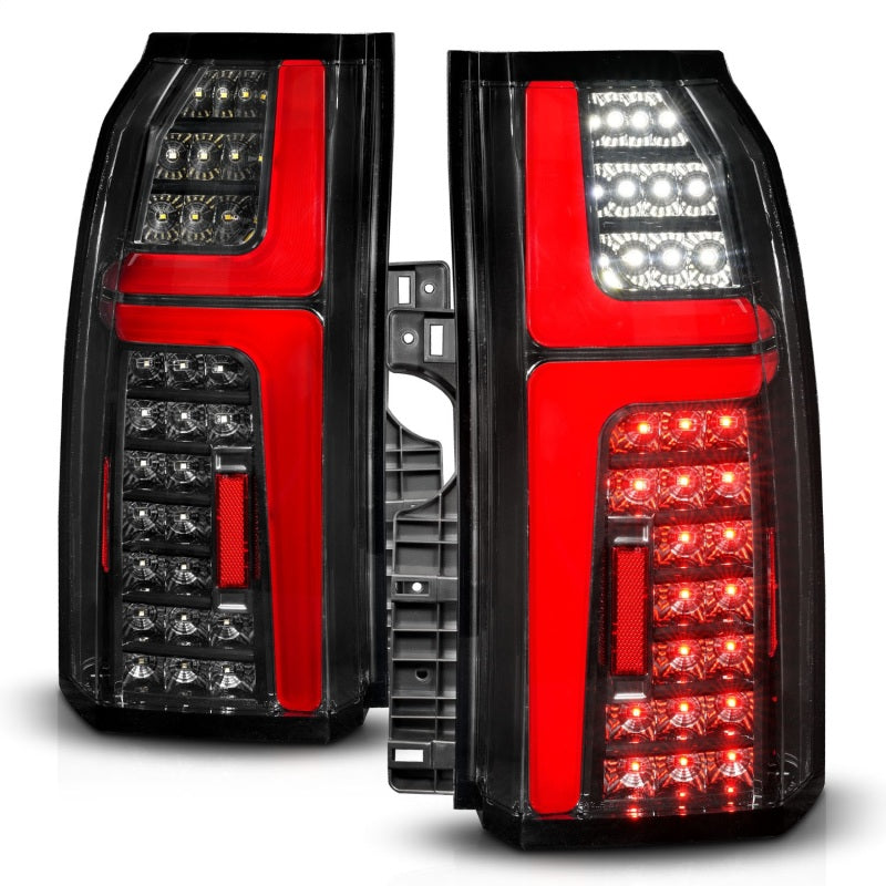 ANZO 15-20 Chevrolet Tahoe Sequential LED Tube Taillights Black-SR1 Performance