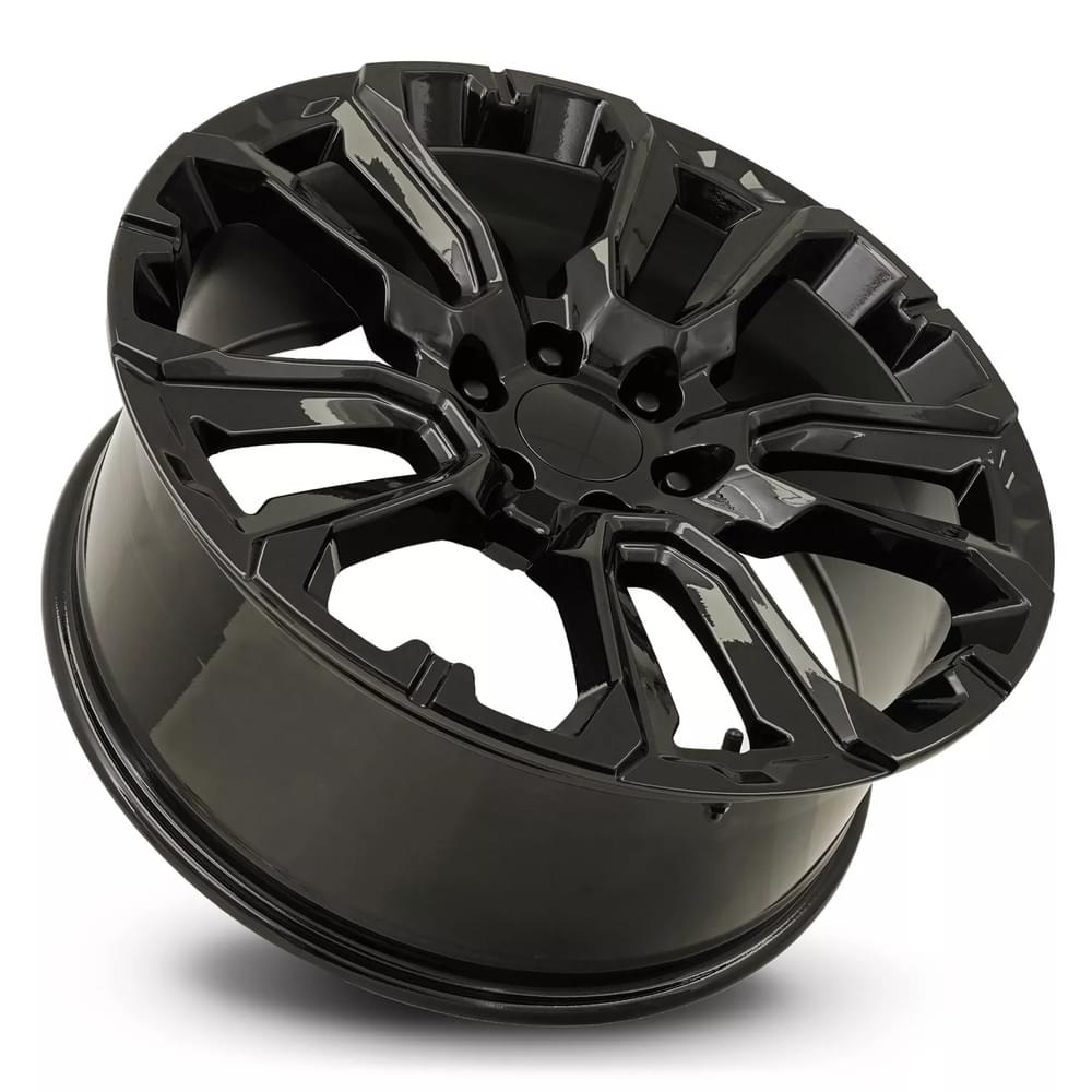 FR 201 – GM 5 SPOKE REPLICA WHEEL-Gloss Black 22x9 6x5.5 + 28 HB 78.1