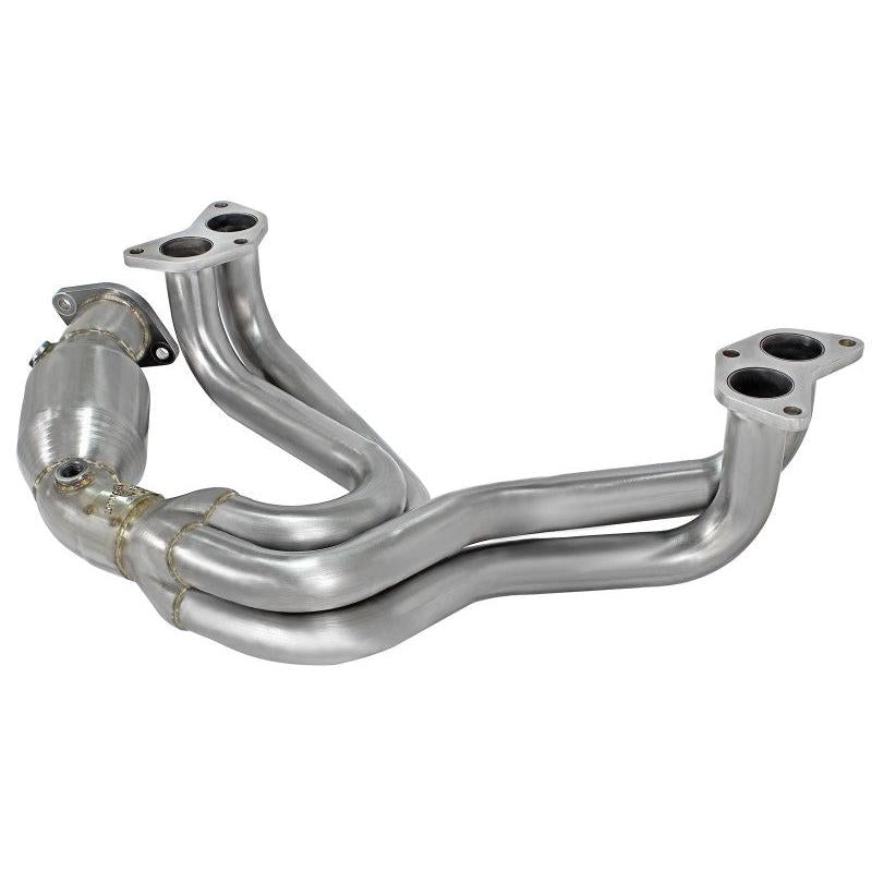 aFe 12-17 Toyota 86 / FRS / BRZ Twisted Steel 304 Stainless Steel Long Tube Header w/ Cat-SR1 Performance