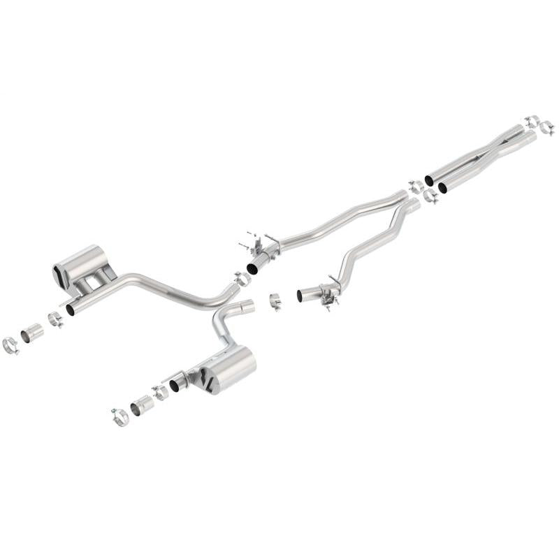 Borla 15-16 Dodge Charger SRT 392 6.4L No Tip Single Split Rear Exit ATAK w/ Valves Exhaust-SR1 Performance