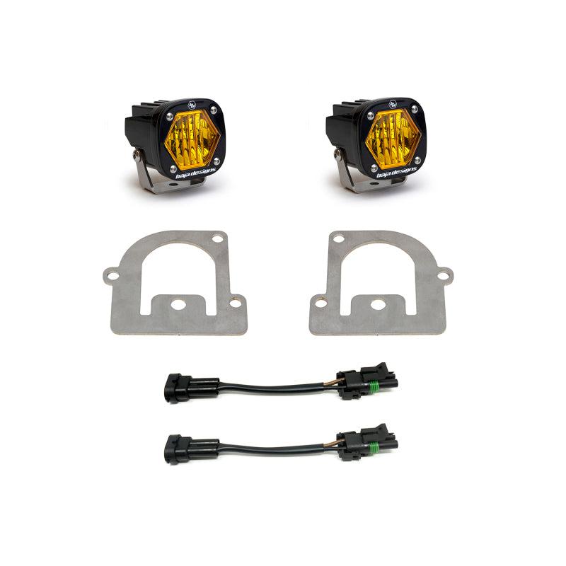 Baja Designs 21+ Ford Bronco Sport S1 WC LED Fog Pocket Light Kit - Amber-SR1 Performance