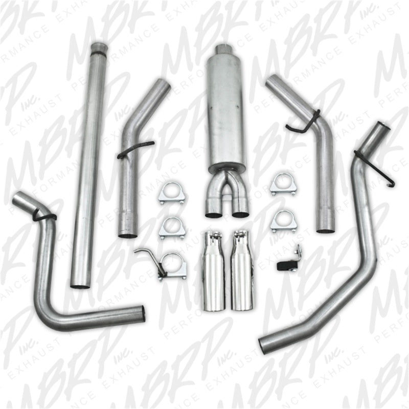 MBRP 2009 Chev/GMC 1500 4.8/5.3L EC/CC (excluding 8 bed) Cat Back Dual Split Side-SR1 Performance