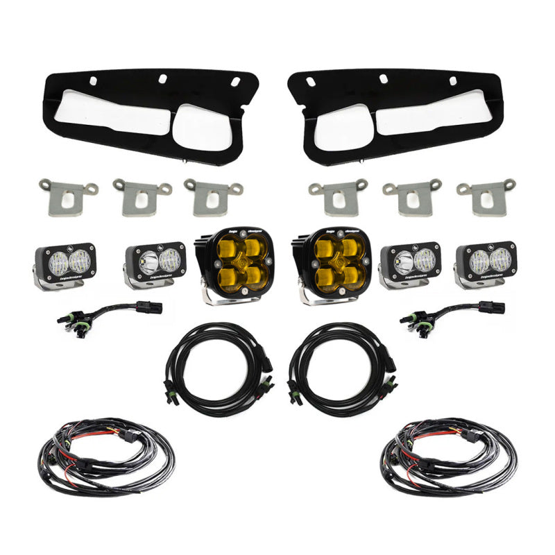 Baja Designs 2021+ Ford Bronco Amber SAE Fog Pocket Kit-SR1 Performance