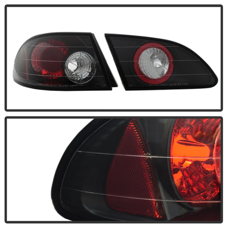 Spyder Toyota Corolla 98-02 Euro Style Tail Lights Black ALT-YD-TC98-BK-SR1 Performance