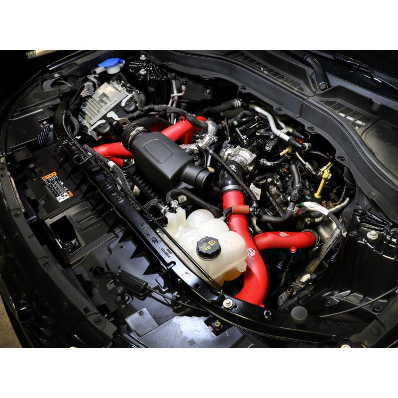 aFe 20-23 Ford Explorer ST V6 3.0L (tt) BladeRunner 2-3/4in Aluminum Cold Charge Pipe - Red-SR1 Performance