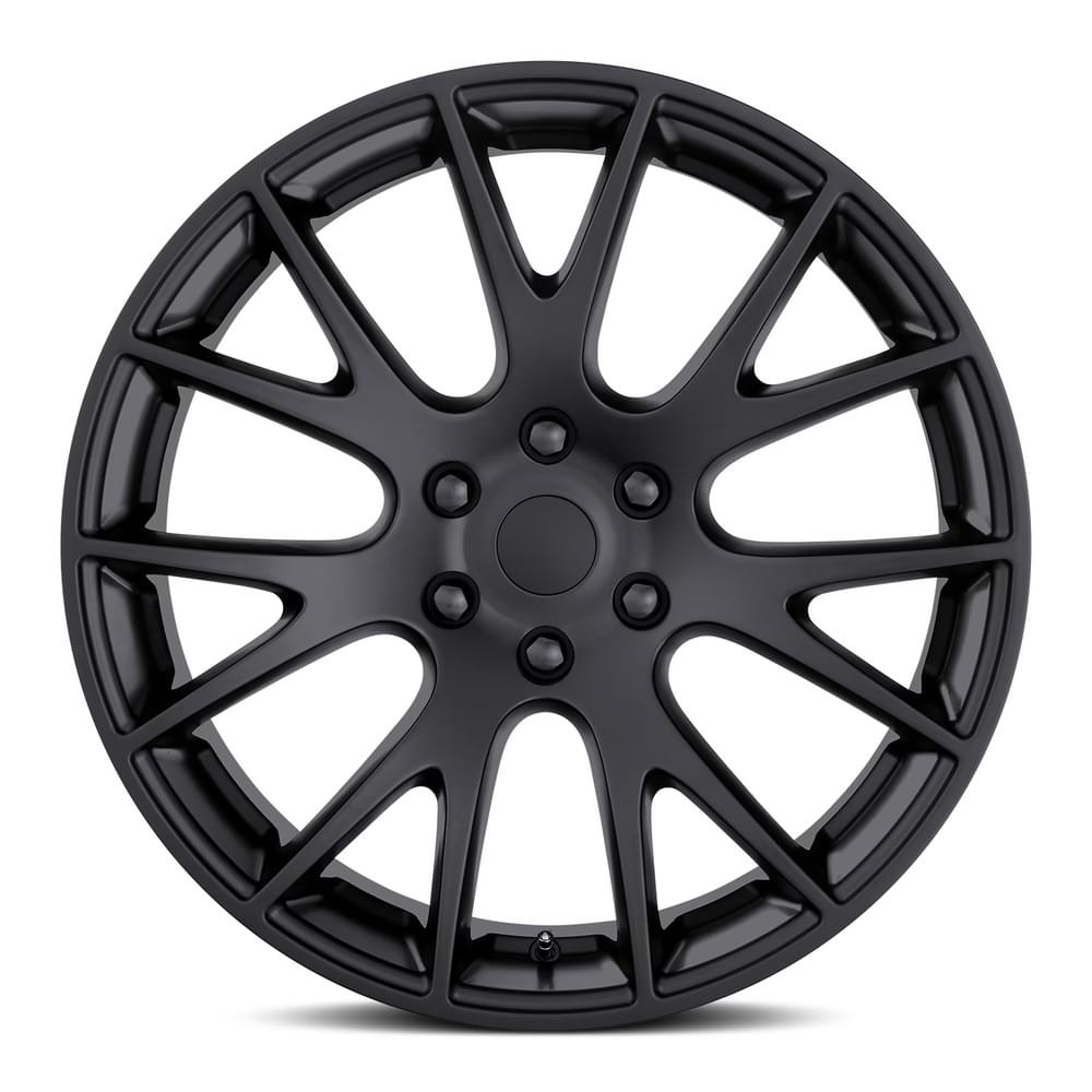 FR 70 – RAM TRUCK HELLCAT REPLICA WHEELS-Satin Black 22x10 6x5.5 + 25.4 HB 77.8
