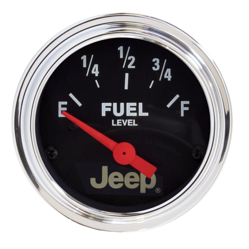 Autometer Jeep 52mm 73 OHMS Empty/8-12 OHMS Full Short Sweep Electronic Fuel Level Gauge-SR1 Performance