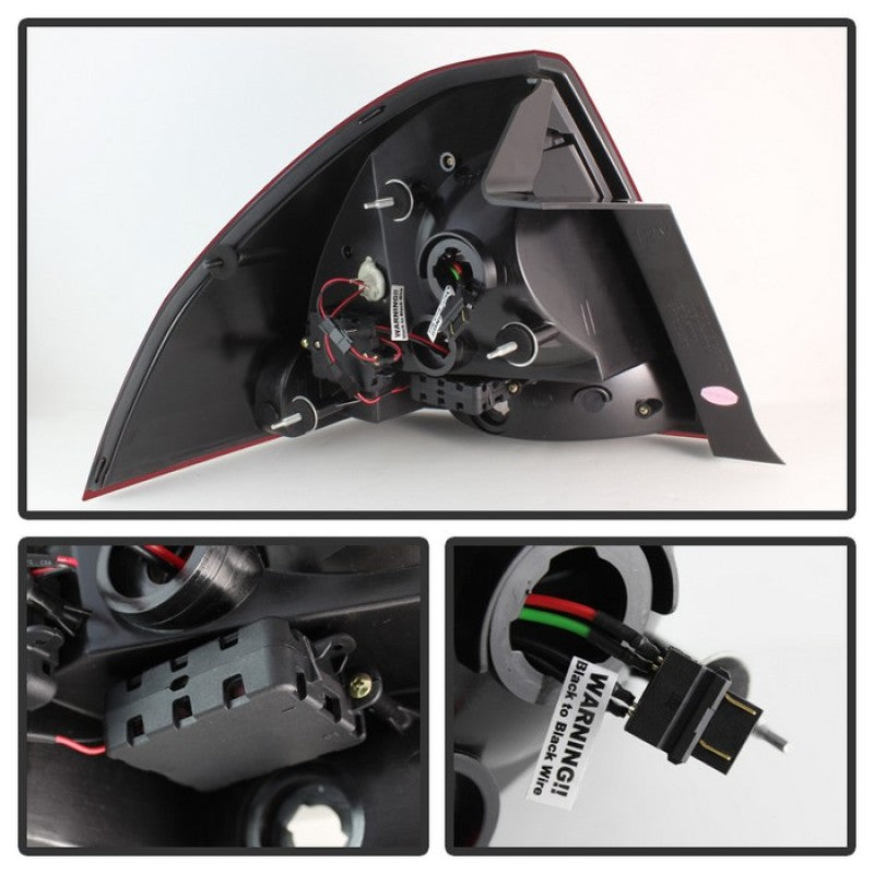 Spyder Chevy Impala 2006-2013 LED Tail Lights Red Clear ALT-YD-CHIP06-LED-RC-SR1 Performance