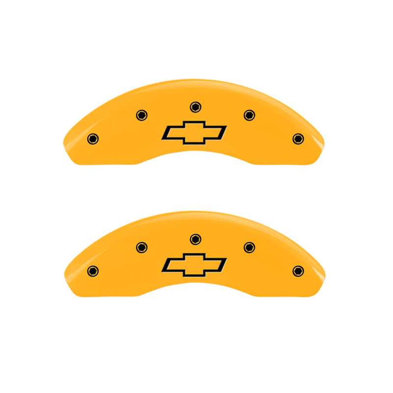 MGP 4 Caliper Covers Engraved Front & Rear Gen 5/SS Yellow finish black-SR1 Performance