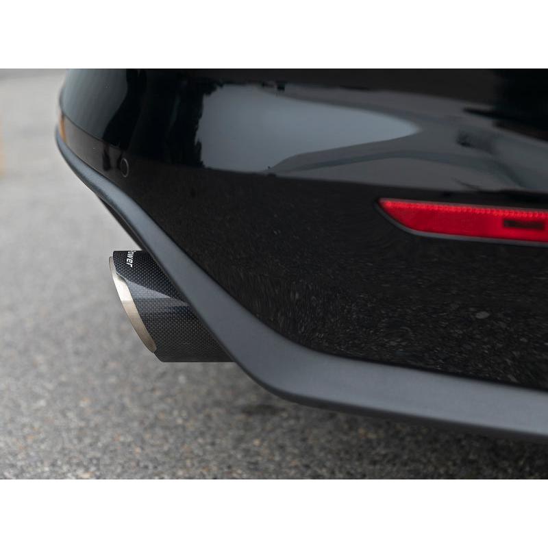aFe MACH Force Xp SS Axle Back Exhaust System w/ Carbon Fiber Tips 15-17 Ford Mustang GT V8-5.0L-SR1 Performance