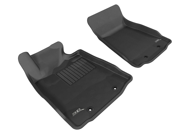 3D MAXpider 2009-2019 Nissan 370Z Kagu 1st Row Floormat - Black-SR1 Performance