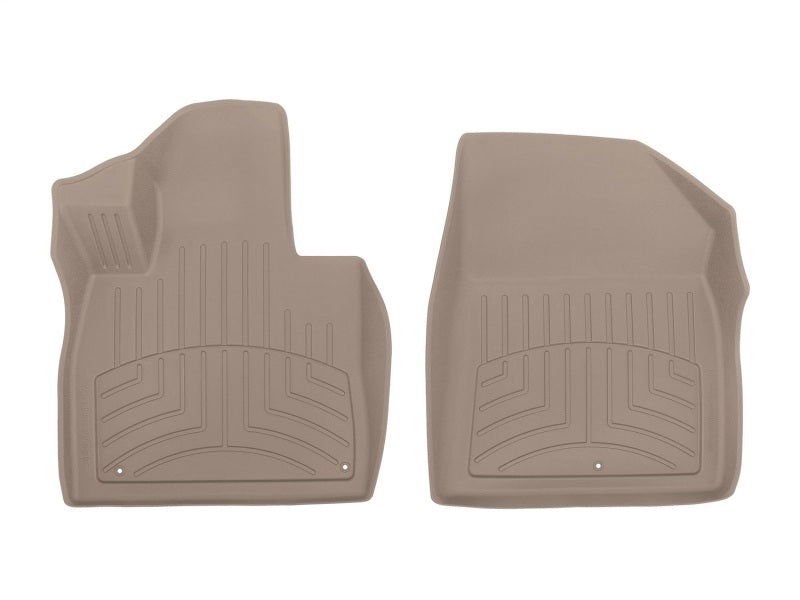 WeatherTech 19-20 Hyundai Santa Fe Front FloorLiner HP in Tan - Custom Fit, High-Performance All-Weather Protection