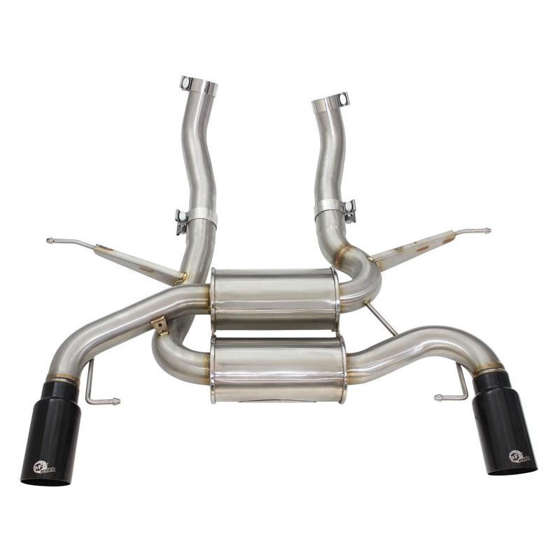 aFe MACHForce XP 2.5in Axle Back Stainless Exhaust w/ Black Tips 07-13 BMW 335i 3.0L L6 (E90/92) N55-SR1 Performance