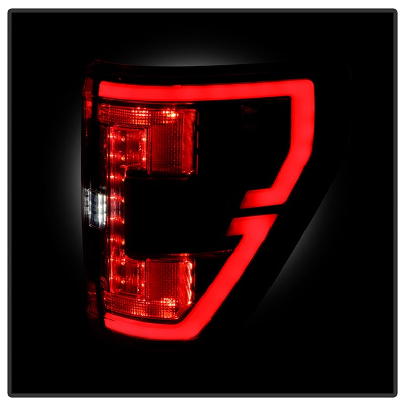 Spyder 21-23 Ford F150 (Halogen w/ Blind Spot) Full LED Tail Lights - Black (ALT-YD-FF15021HALBS-BK)-SR1 Performance