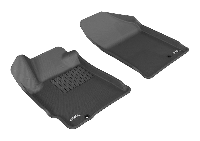 3D MAXpider 2007-2012 Nissan Altima Coupe/Sedan Kagu 1st Row Floormat - Black-SR1 Performance