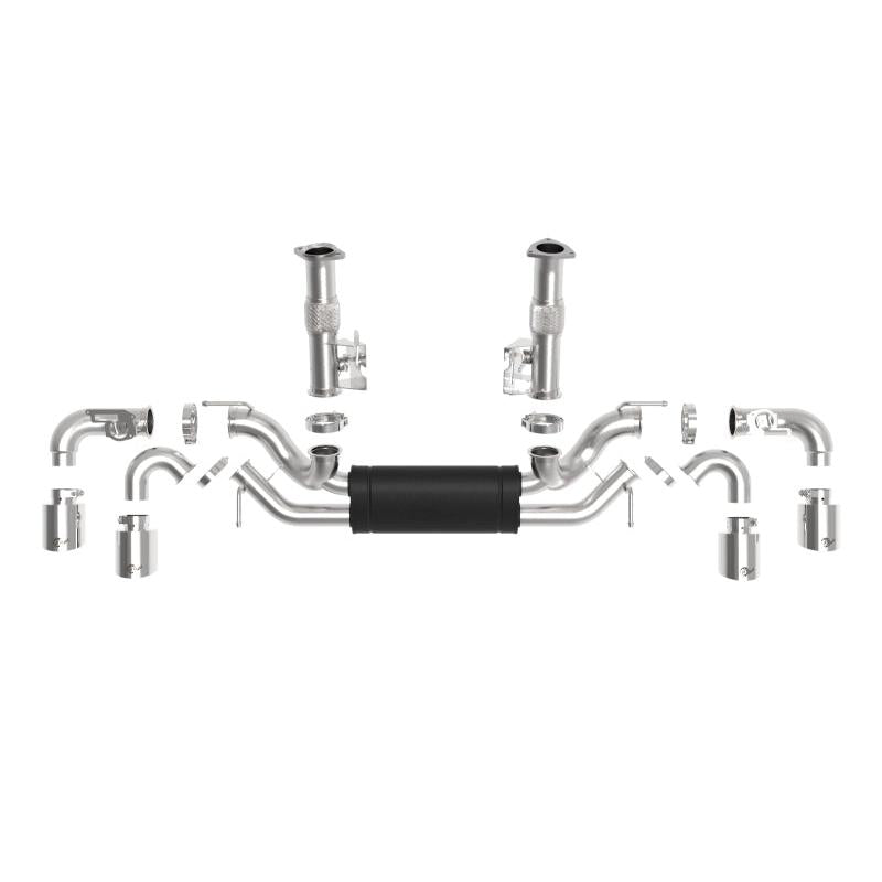 aFe MACH Force-Xp 3in to 2-1/2in 304SS Cat-Back 2020 Chevy Corvette (C8) 6.2L - Polished Tip-SR1 Performance