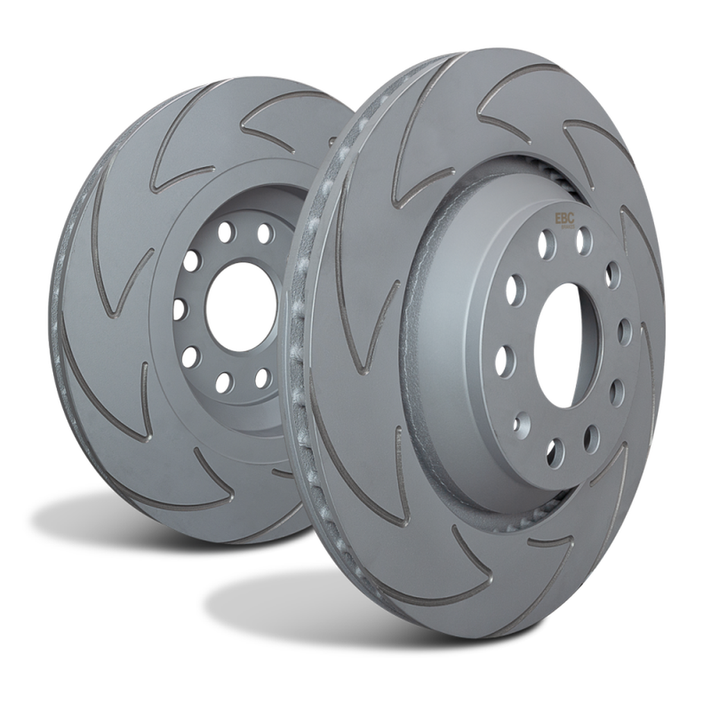 EBC Ultimax Slotted Front Rotors for Hyundai Santa Cruz 2021+ RK Series - OE Style, Vented, 325mm Diameter