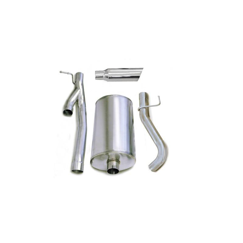 Corsa 2003-2006 Chevrolet Silverado Ext. Cab/Short Bed 2500 6.0L V8 Polished Sport Cat-Back Exhaust-SR1 Performance