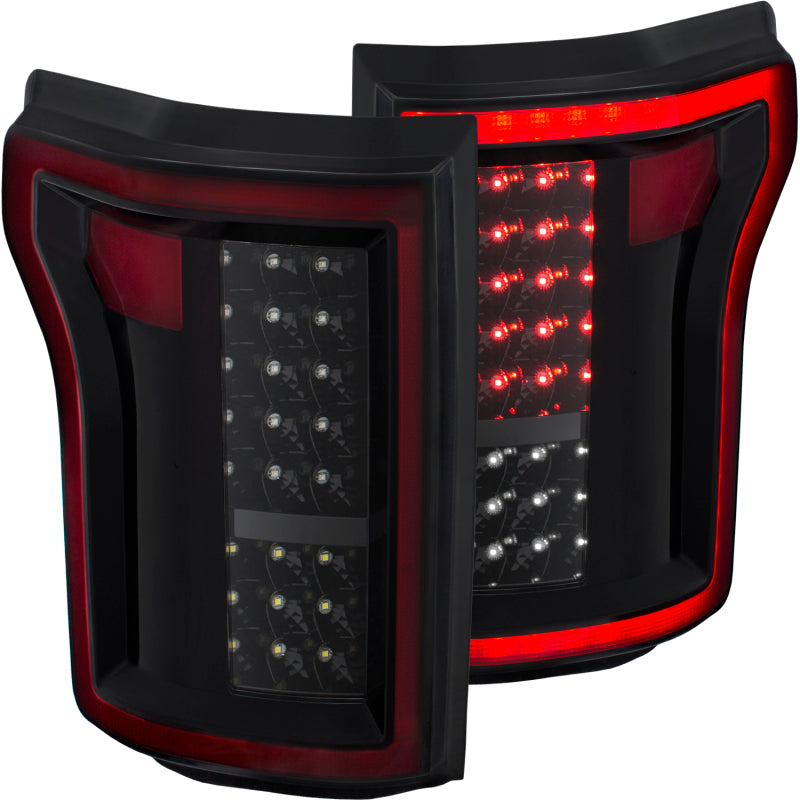 ANZO 2015-2016 Ford F-150 LED Taillights Black-SR1 Performance