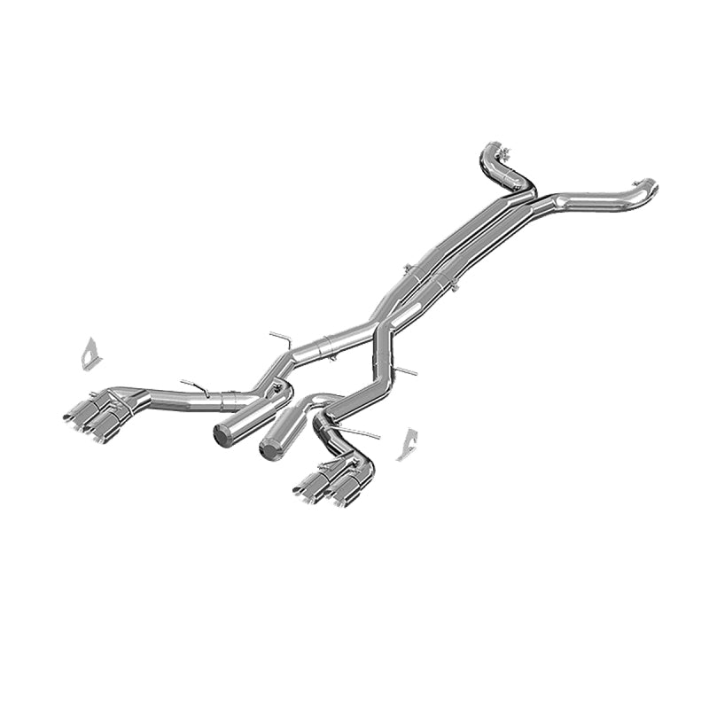 MBRP 2016 Chevy Camaro V8 6.2L 6spd 3in Alum Race Dual Cat Back w/ 4.5in Quad Dual Wall Tips-SR1 Performance