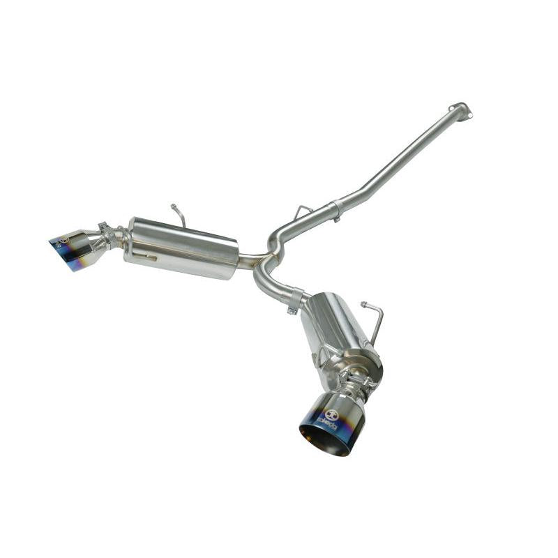 aFe Takeda Exhaust Axle-Back 13-15 Scion FRS / Subaru BRZ 304SS Blue Flame Dual Tips Exhaust-SR1 Performance