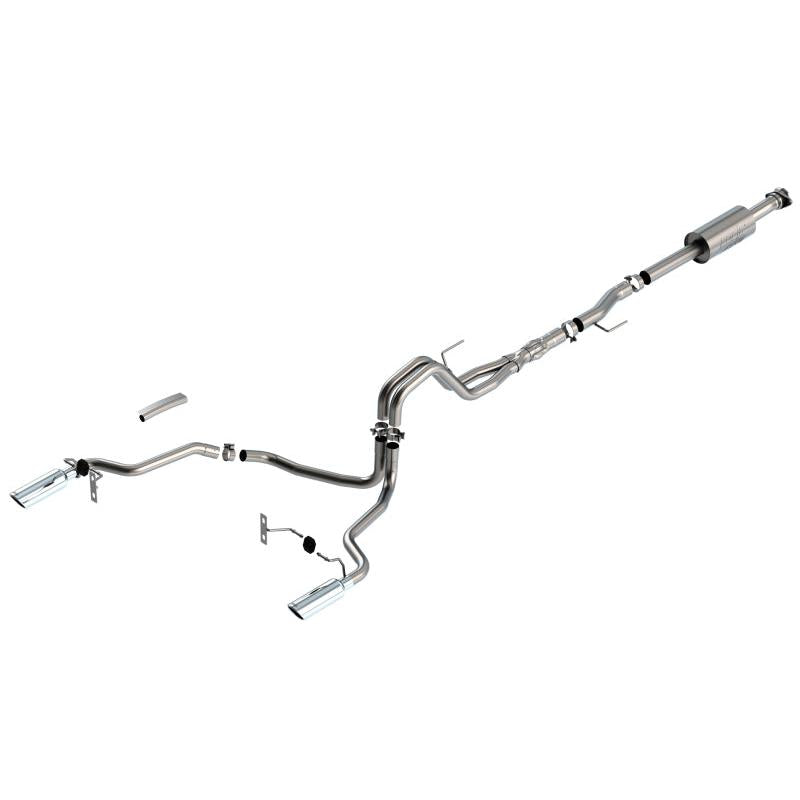 Borla F-150 2021 5.0L 4dr CC SB EC STB Lariat/KR/Platinum/LTD 3/2.25 SRE Cat-Back ATAK CHR Tips-SR1 Performance