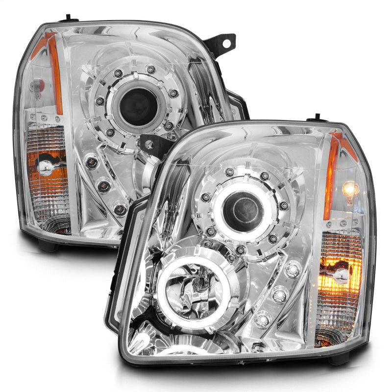 ANZO 2007-2014 Gmc Yukon Projector Headlights w/ Halo Chrome (CCFL)-SR1 Performance
