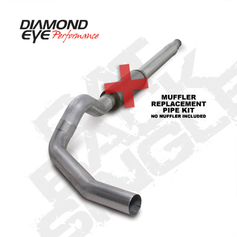 Diamond Eye KIT 5in CB MFLR RPLCMENT PIPE SGL AL: 94-97 FORD 7.3L F250/F350 PWRSTROKE-SR1 Performance