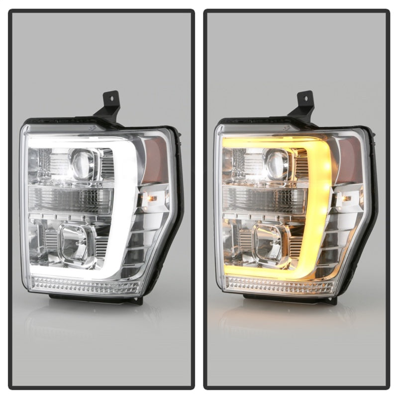 Spyder Ford F-250/350/450 08-10 V2 High-Power LED Headlights-Switch Back-Chrome PRO-YD-FS08PL-SBLB-C-SR1 Performance