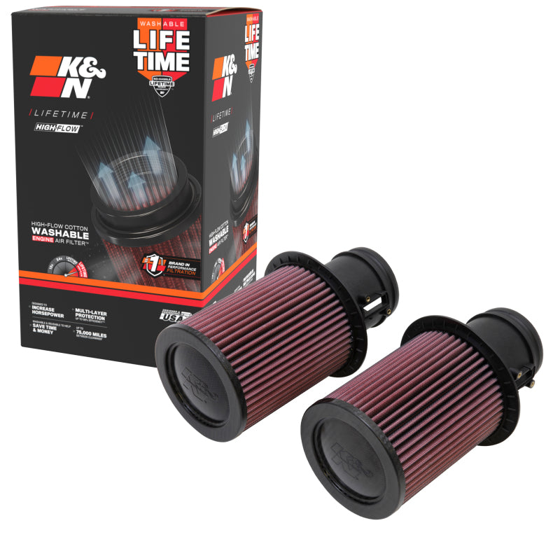 K&N Replacement Air Filter for 09-13 Audi R8 5.2L V10 / 09-13 Lamborghini Gallardo 5.2L V10-SR1 Performance