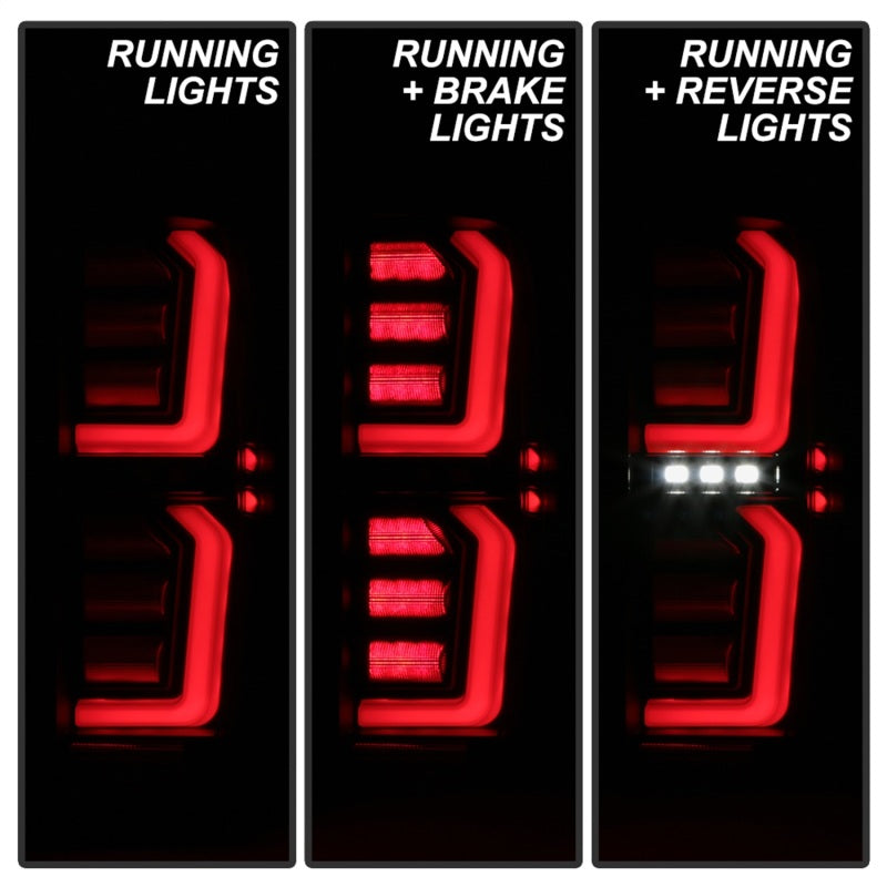 Spyder GMC Sierra 19-20 Incandescent Bulb Model Only LED Tail Lights - Black ALT-YD-GS19-LED-BK-SR1 Performance