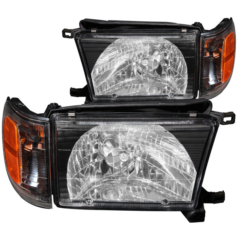 ANZO 1999-2002 Toyota 4Runner Crystal Headlights Black-SR1 Performance