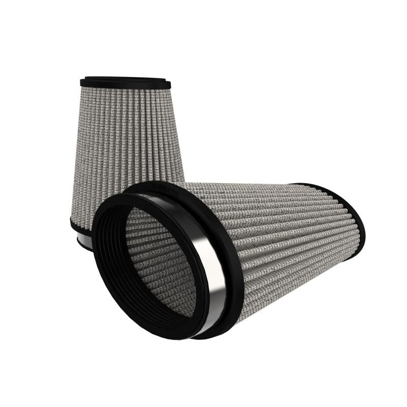 aFe Magnum (3x4-3/4)in Flange ID x (4x5-3/4)in Base x (2-1/2x4-1/4) FLOW Pro DRY S Air Filter (Pair)-SR1 Performance