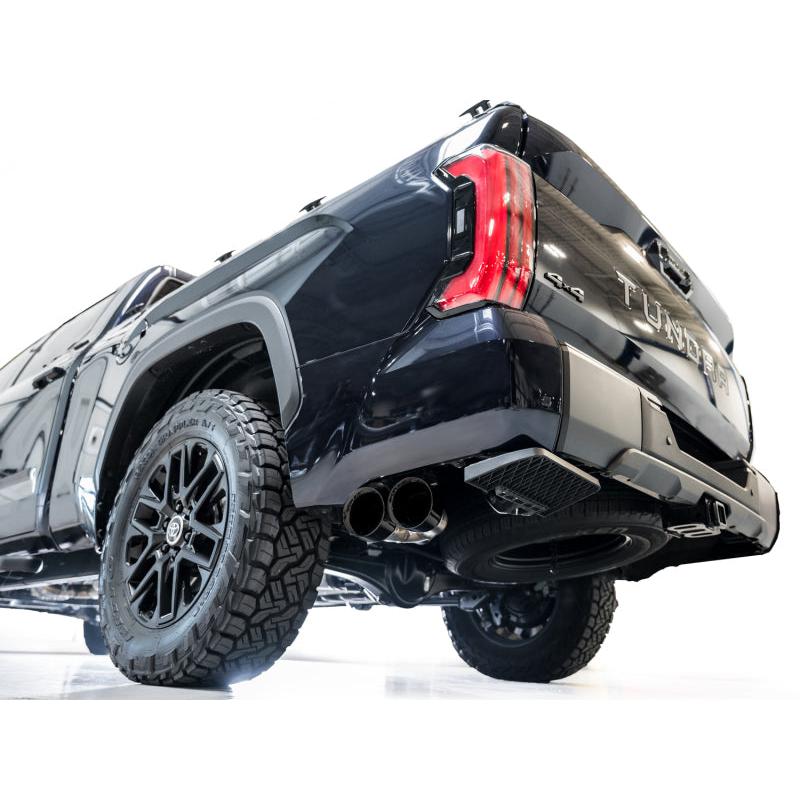 AWE 0FG Exhaust for 3rd Gen Toyota Tundra - Dual Diamond Black Tips-SR1 Performance