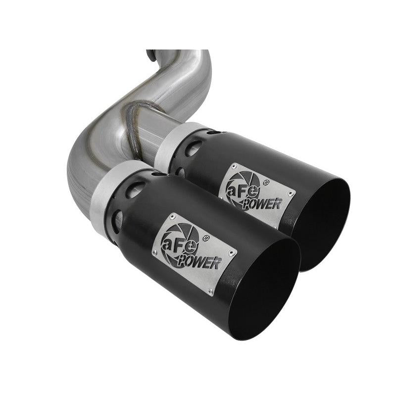 aFe Power 11-14 Ford F250/F350 6.7L Diesel Rebel XD 4in 409 SS DPF-Back Exhaust System - Black Tips-SR1 Performance