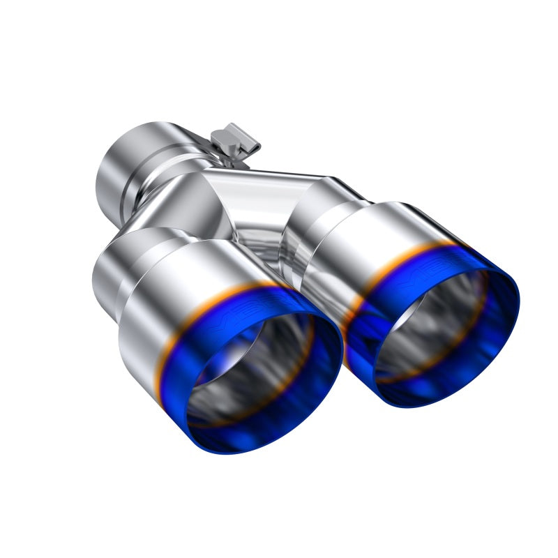 MBRP Burnt End Tip 2.5 ID, Dual 3.5 OD Out, 9.5 length, Single wall 304 Stainless Steel-SR1 Performance
