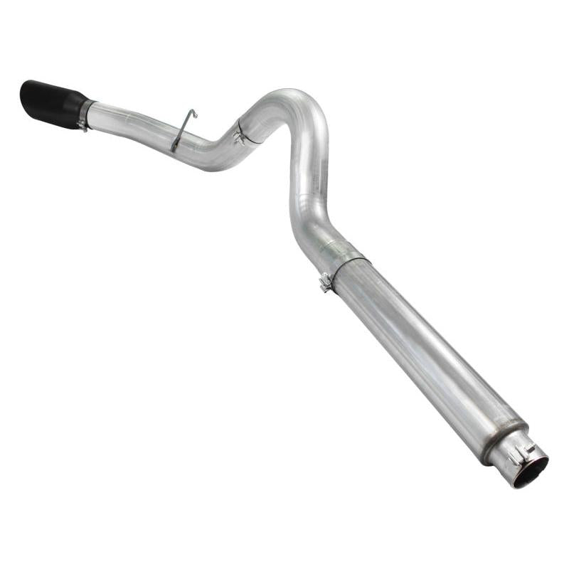 aFe Atlas 5in DPF-Back Aluminized Steel Exh Sys, Ford Diesel Trucks 08-10 V8-6.4L (td) Black tip-SR1 Performance