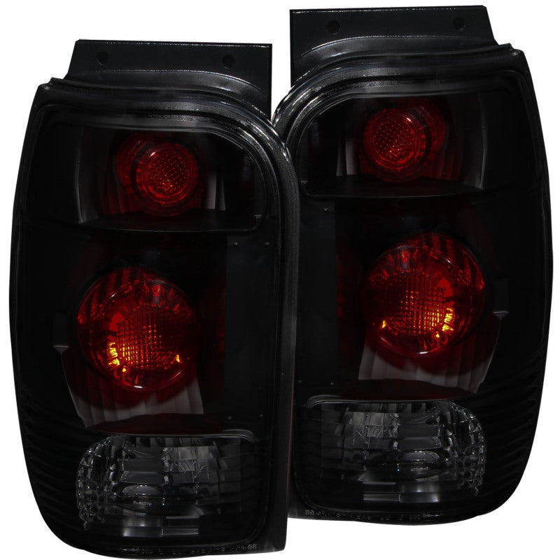 ANZO 1998-2001 Ford Explorer Taillights Dark Smoke-SR1 Performance