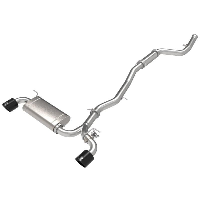aFe POWER Takeda 2021 Toyota Supra 2.0L (t) 2.5in-3in 304 SS CB Exhaust w/ Black Tips-SR1 Performance