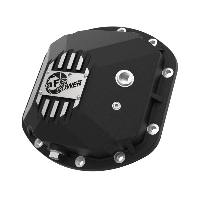 aFe Street Series Dana 30Front Differential Cover Black w/ Machined Fins 97-18 Jeep Wrangler-SR1 Performance