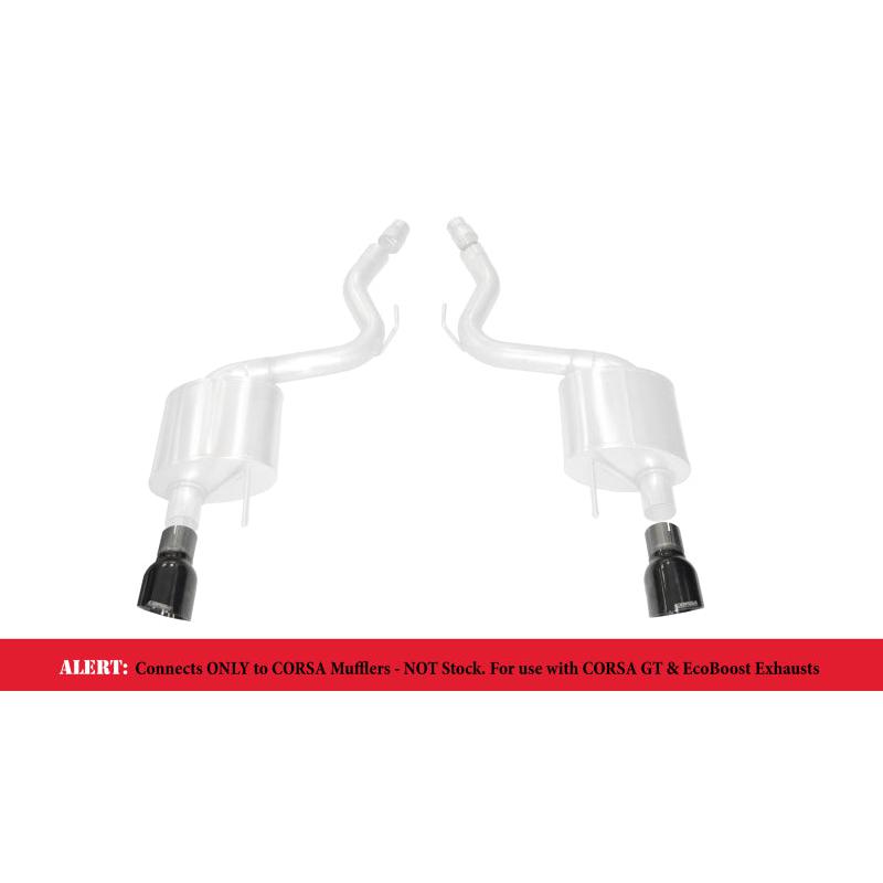 Corsa 2015-2017 Ford Mustang GT 3.0in Inlet / 4.5in Outlet Black PVD Tip Kit (For Corsa ExhaustOnly)-SR1 Performance