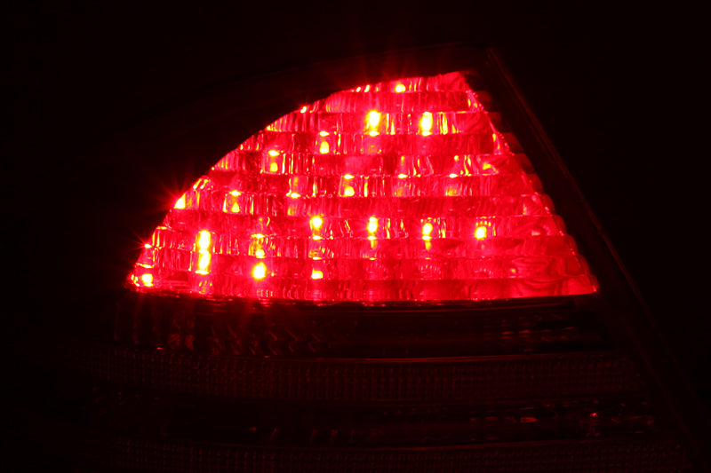 ANZO 2000-2005 Mercedes Benz S Class W220 LED Taillights Red/Clear-SR1 Performance