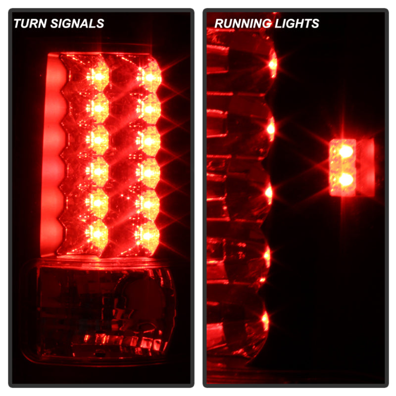 Spyder Ford F150 Styleside 04-08 (Not Fit Heritage & SVT)LED Tail Lights Black ALT-YD-FF15004-LED-BK-SR1 Performance