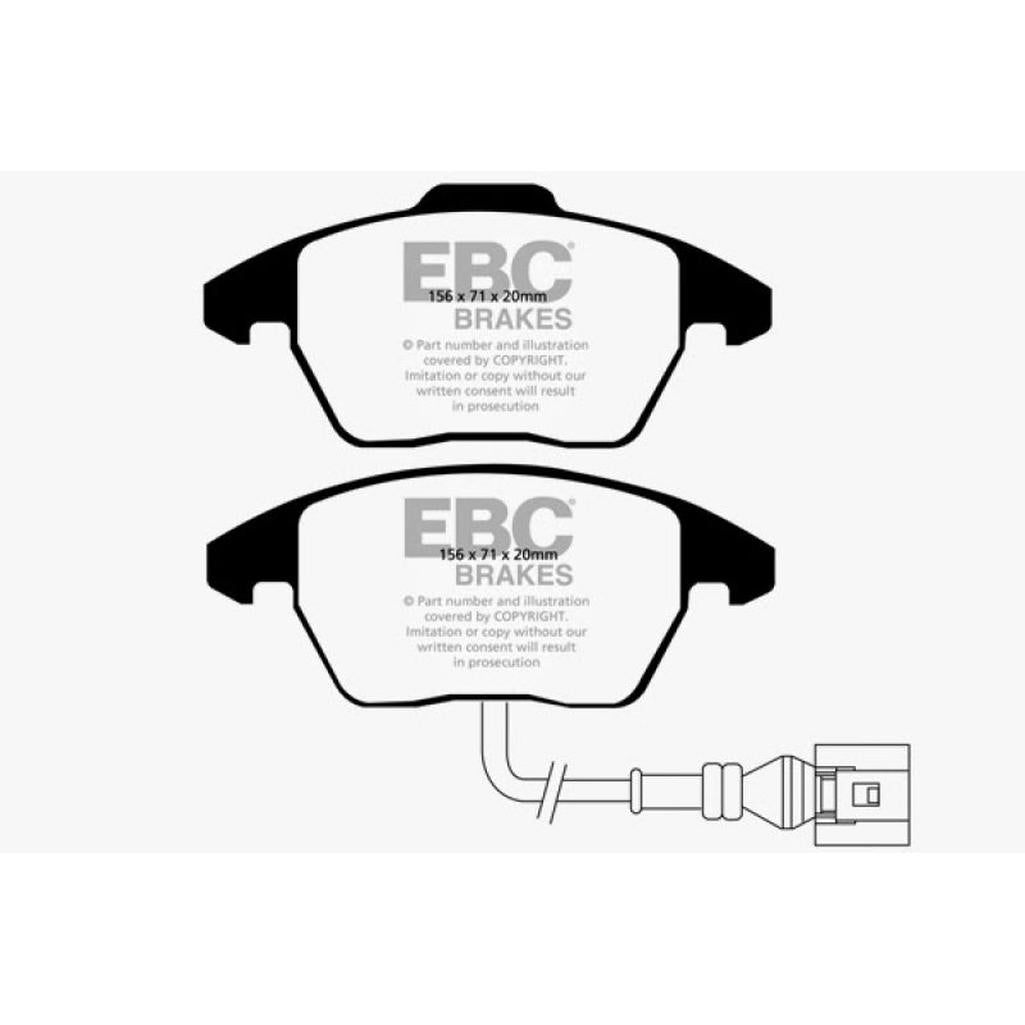 EBC Bluestuff NDX Front Brake Pads for 2015 Volkswagen Beetle and 2011-2013 Jetta | Part No. DP51517NDX